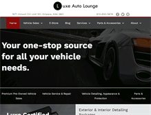 Tablet Screenshot of luxeautolounge.com